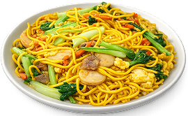 Street Yellow Noodles Wok
